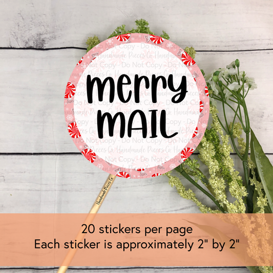 Merry Mail - Packaging Sticker, Oh Snap, It’s Christmas Theme