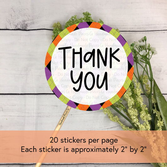Thank You - Packaging Sticker, This is Halloween Theme