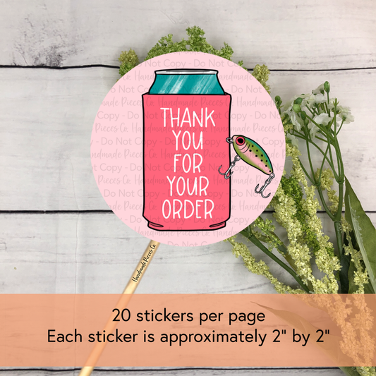 Thank You for Your Order - Packaging Sticker, Lake Life Theme