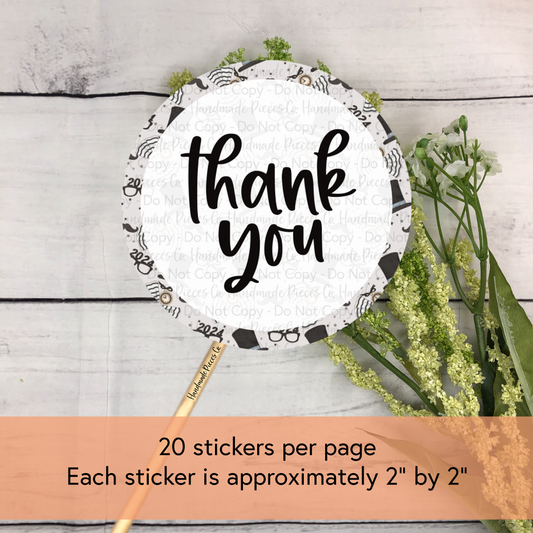 Thank You - Packaging Sticker, New Years Theme 2023