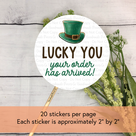 Lucky You - Packaging Sticker, St. Patrick's Day Theme
