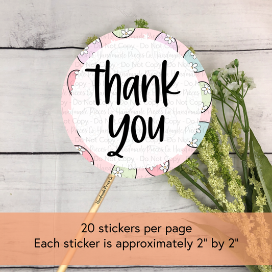 Thank You - Packaging Sticker, Easter Theme 2023