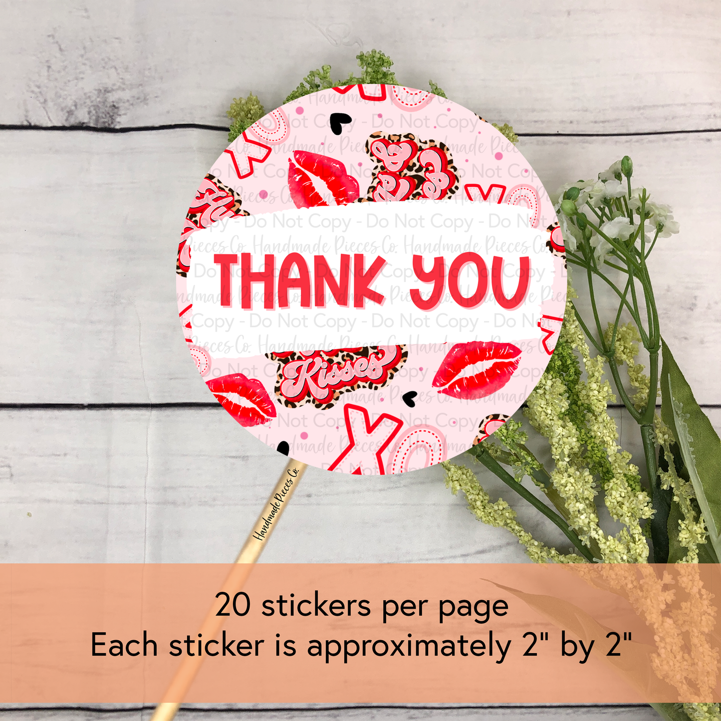 Thank You - Packaging Sticker, Valentine's Day Theme (2022)