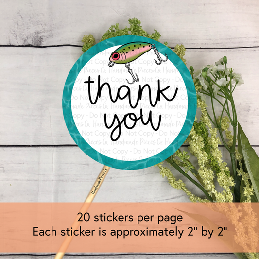 Thank You - Packaging Sticker, Lake Life Theme