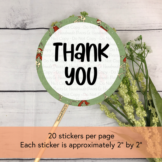 Thank You - Packaging Sticker, Merry Creepmas Theme