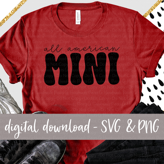 All American Mini PNG/SVG - Digital Download