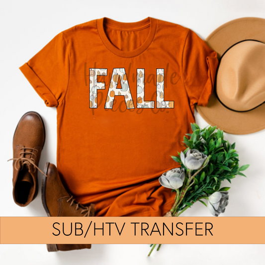Fall, Color Pumpkin Background - Sublimation or HTV Transfer