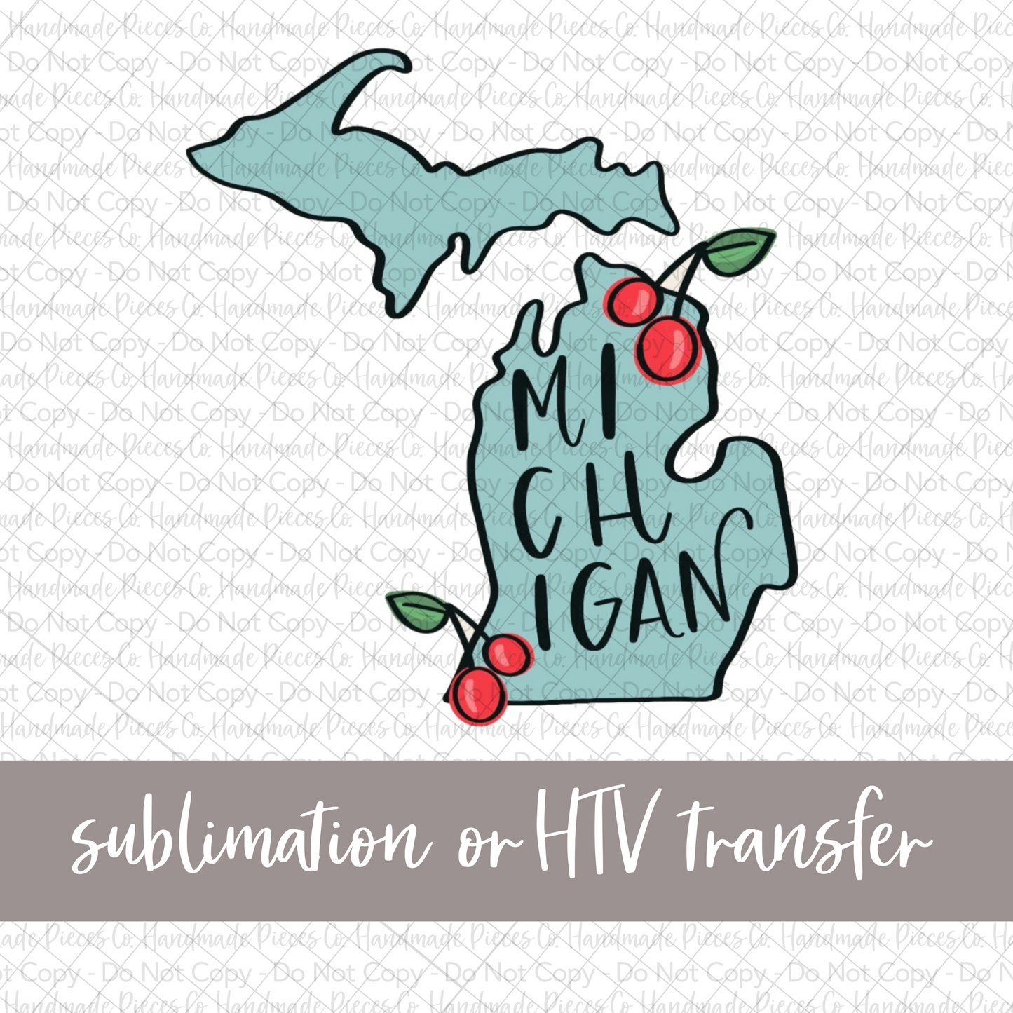 Michigan - Sublimation or HTV Transfer