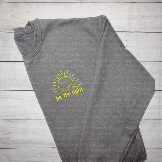Sample Collection - Be the Light Embroidered Sweatshirt - Size Large