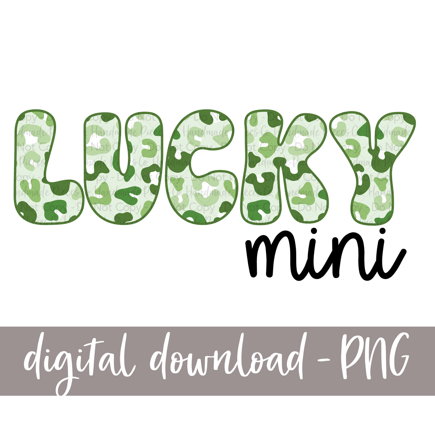 Lucky Mini, Green Leopard - Digital Download