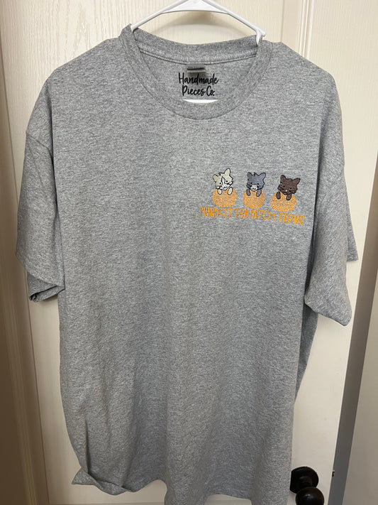 Sample Collection - Pumpkitten Patch Farms Embroidered Shirt - Size XLarge