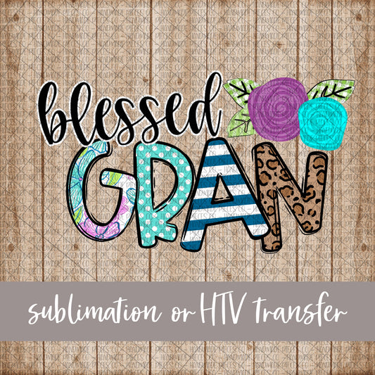 Blessed Gran - Sublimation or HTV Transfer
