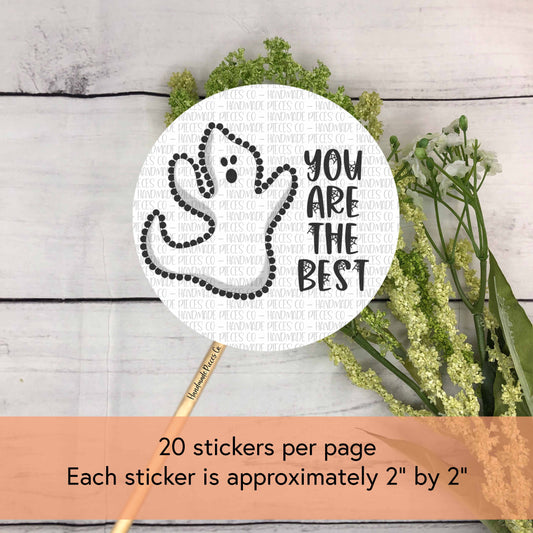 You Are the Best - Packaging Sticker, Spooky Cute Theme