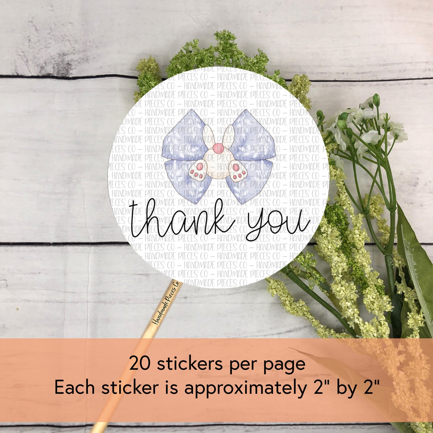 Thank You 1 - Packaging Sticker, Easter Theme 2022