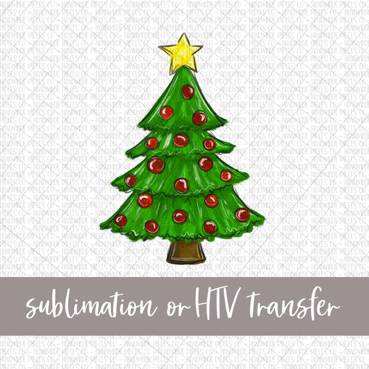 Christmas Tree -  Sublimation or HTV Transfer