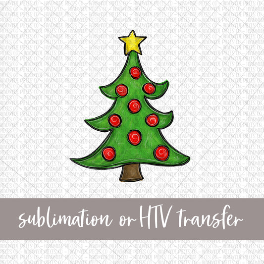 Christmas Tree -  Sublimation or HTV Transfer