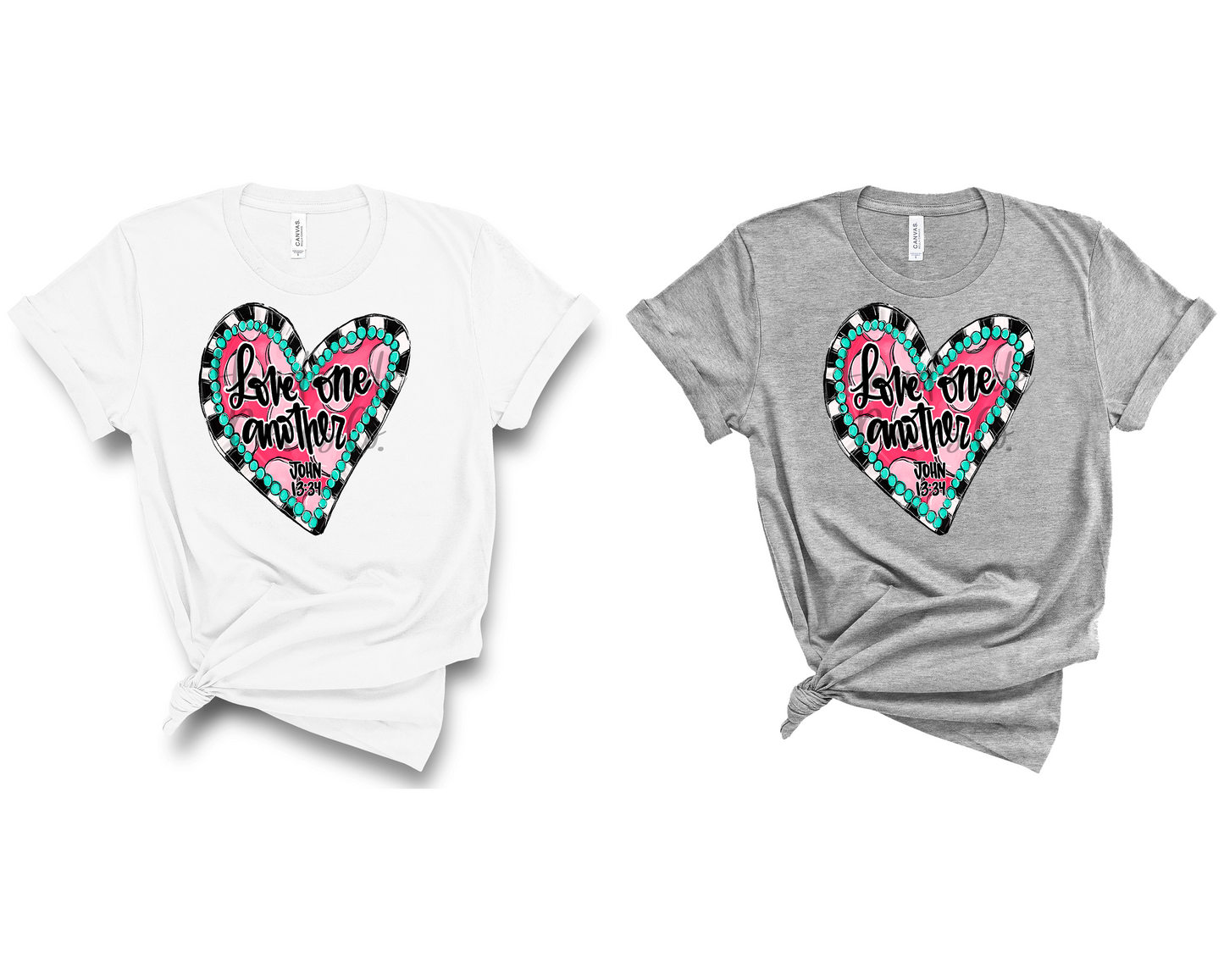 Love One Another, Heart - Sublimation or HTV Transfer