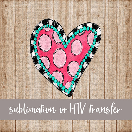 Whimsical Heart - Sublimation or HTV Transfer