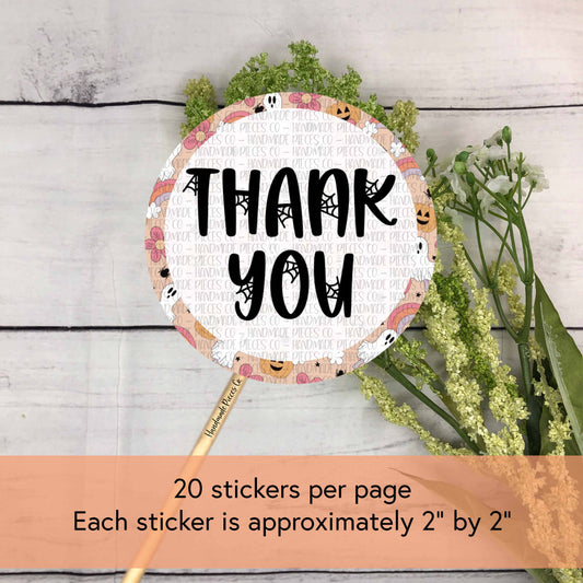 Thank You - Packaging Sticker, Spooky Cute Theme