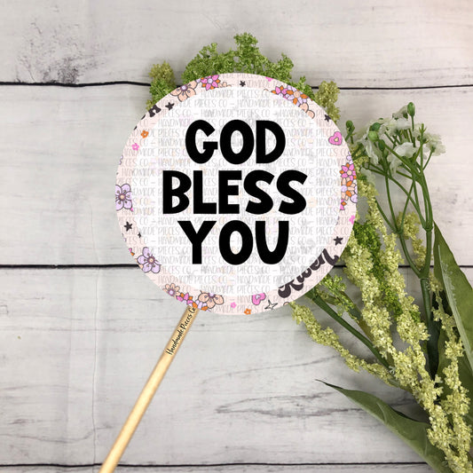 God Bless You - Packaging Sticker, Easter Theme 2022