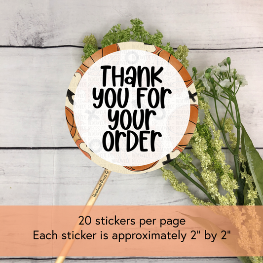 Thank You for Your Order - Packaging Sticker, Ballin' Out Theme