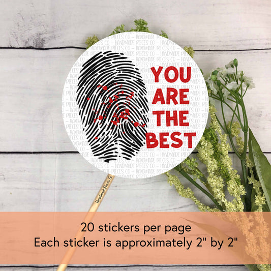 You Are the Best - Packaging Sticker, True Crime Theme