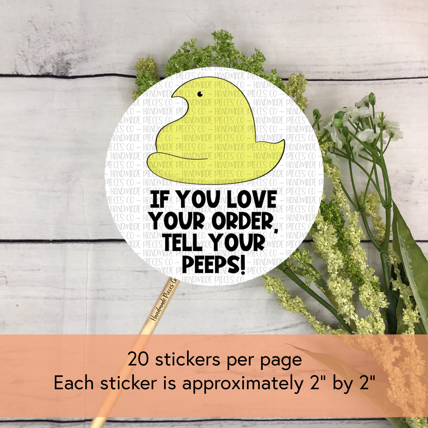 If You Love Your Order - Packaging Sticker, Easter Theme 2022