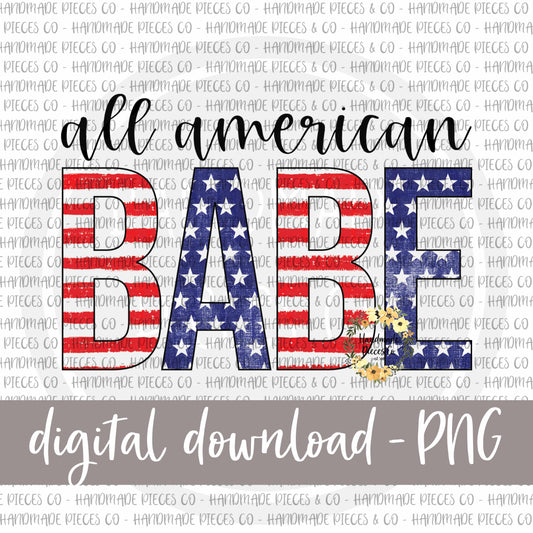 All American Babe, Cursive - Digital Download