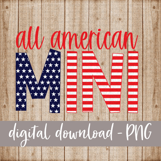 All American Mini, Stars and Stripes, Red - Digital Download