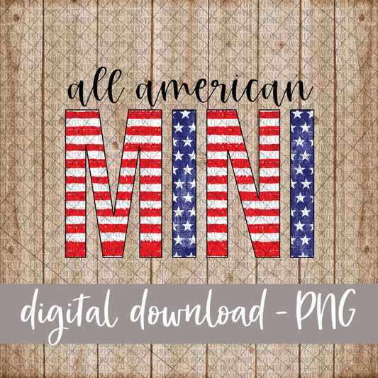 All American Mini, Cursive - Digital Download