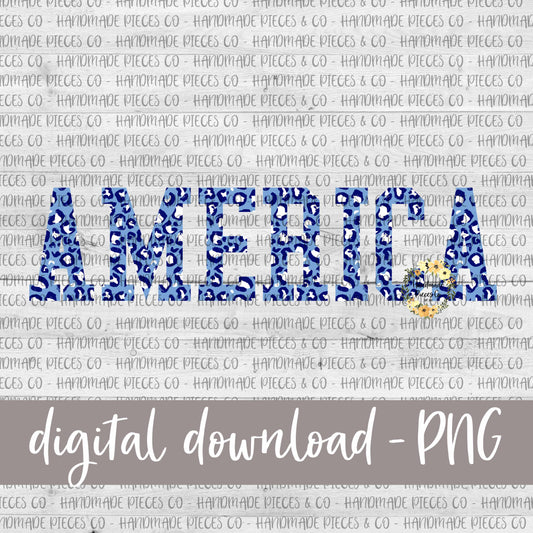 American, Leopard Blue - Digital Download