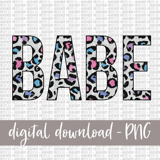 Babe, Leopard Spring Pastel - Digital Download