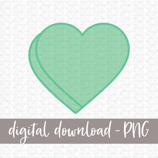 Candy Heart, Green - Digital Download