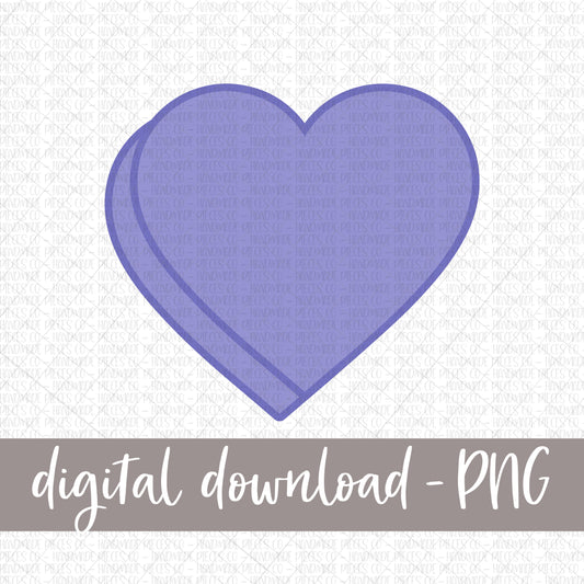 Candy Heart, Purple - Digital Download