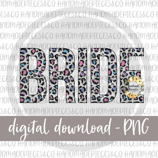 Bride, Leopard Spring Pastel - Digital Download