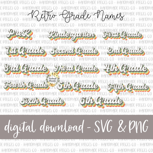 Retro Grades - Multiple Grades - Digital Download