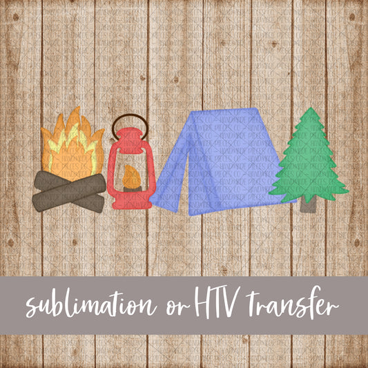 Camping - Sublimation or HTV Transfer