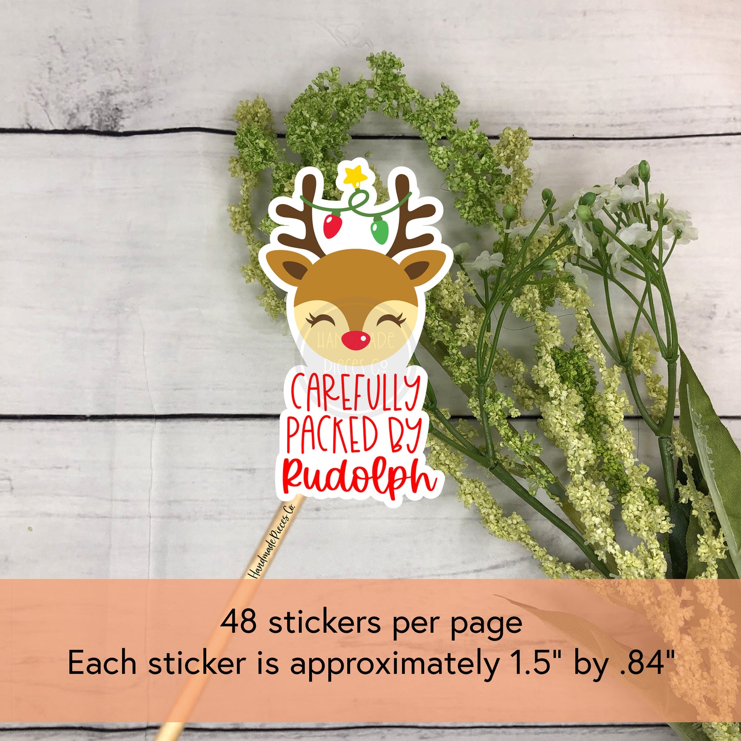 Carefully Packed by Rudolph Packaging Sticker