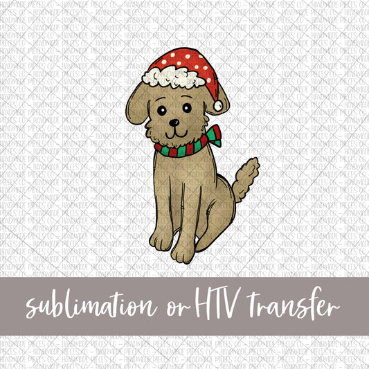 Christmas Puppy - Sublimation or HTV Transfer