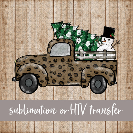 Christmas Truck - Sublimation or HTV Transfer