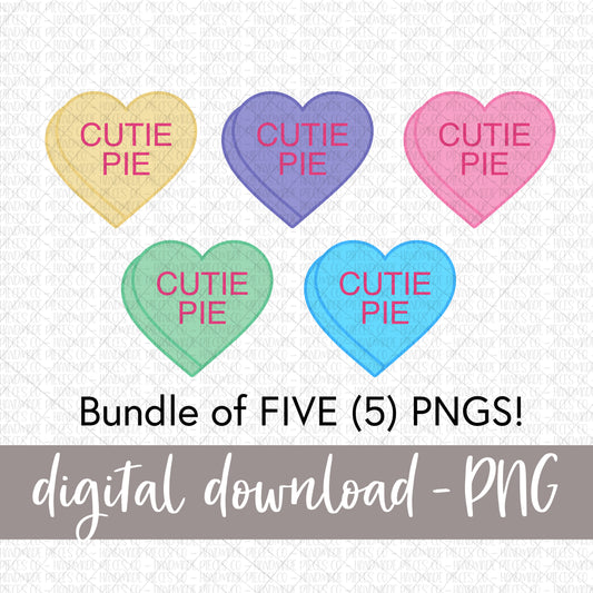 Cutie Pie Candy Heart, Bundle - Digital Download