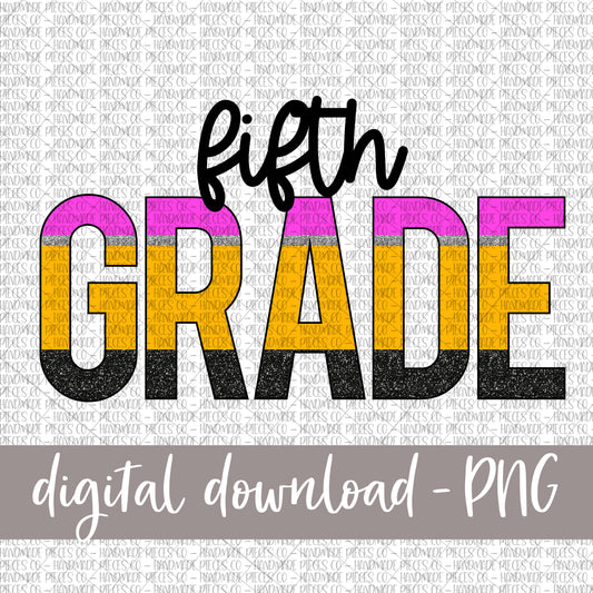 Fifth Grade, Pencil Print - Digital Download