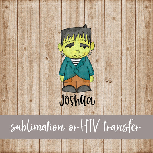 Frankenstein, Boy - Name Optional - Sublimation or HTV Transfer