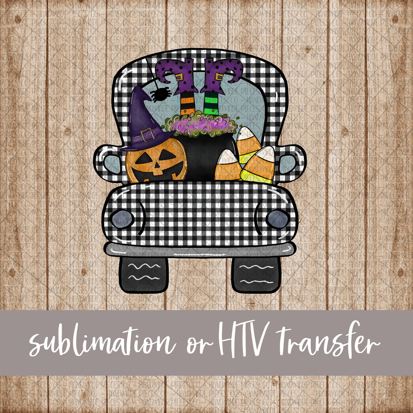 Halloween Truck - Sublimation or HTV Transfer