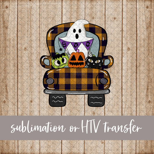 Halloween Truck - Sublimation or HTV Transfer