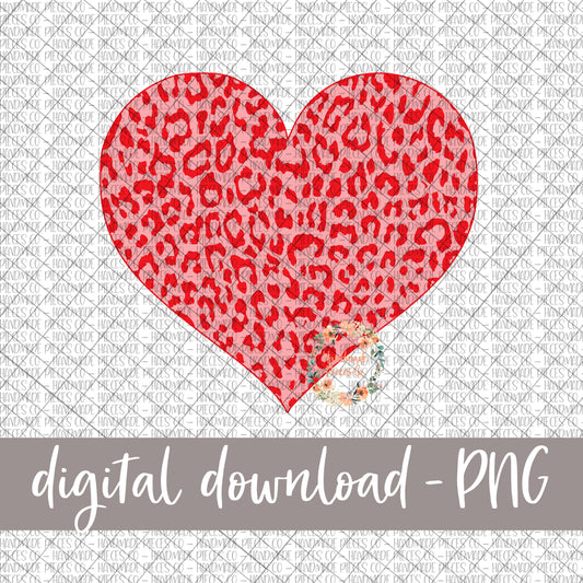 Heart, Cheetah Red - Digital Download