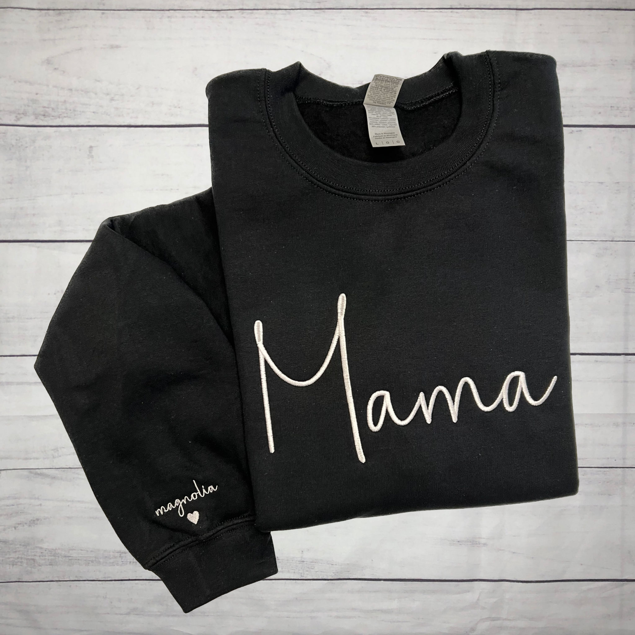 Personalized Name Sweatshirt. Monogram Cursive Name. -   Custom  embroidered shirts, Embroidered sweatshirts, Shirt embroidery
