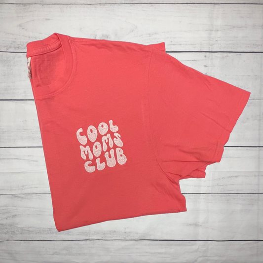 Cool Moms Club Embroidered T-Shirt, Sweatshirt, Hoodie, Quarterzip, or Full Zip Jacket