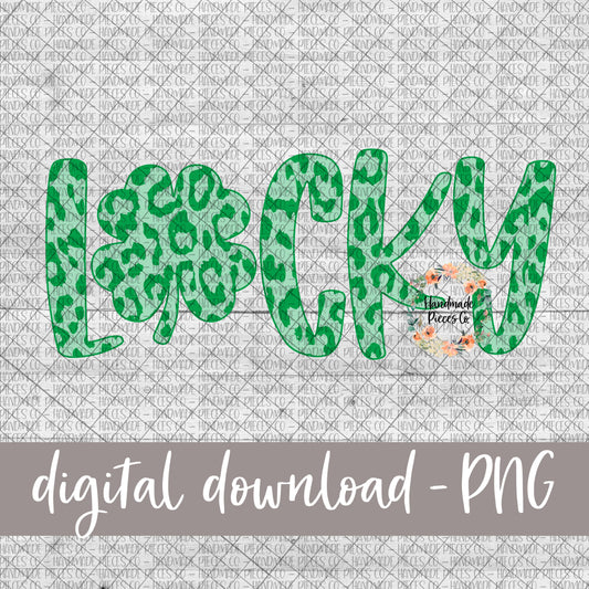 Lucky, Shamrock - Cheetah Green - Digital Download