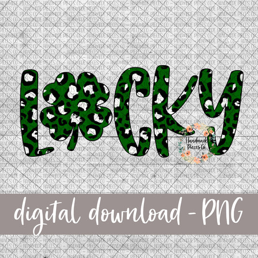 Lucky, Shamrock - Leopard Green - Digital Download